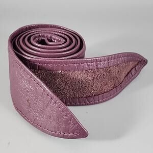 Leather Robe Belt - Brownish-Purple 54"